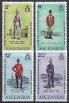 1973 Ascension Island SG.174-7  50th Anniversary Royal Marines Departure. set 4 values U/M (MNH)