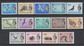 1963 Ascension Island.  SG.70-83  Birds set 14 values U/M (MNH)