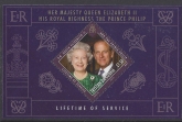 2011 Tristan Da Cunha. MS.1016 Queen Elizabeth II and Prince Philip Lifetime of Service Mini sheet U/M (MNH)