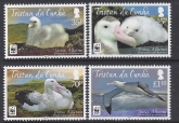 2013 Tristan Da Cunha.  SG.1063-6 Endangered Species- Tristan Albatross.set 4 values U/M (MNH)