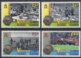 2013 Tristan Da  Cunha. SG.1078-81  Volcano (3rd series) set 4 values U/M (MNH)