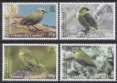 2014 Tristan Da Cunha. SG.1100-3 Finches set 4 values U/M (MNH)