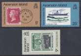 1976 Ascension Island - SG.215-7 Festival of Stamps London. set 3 values U/M (MNH)