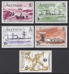 1979 Ascension Island. SG.249-53 80th Anniv. of Eastern Telegraph Co. Arrival on Ascension. set 5 values U/M (MNH)