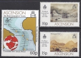 1980 Ascension Island. SG.274-6 150th Anniversary of Royal Geographical Society.  set 3  values U/M (MNH)