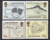 1981 Ascension Island. SG.297-300  Early Maps. set 4 values U/M (MNH)
