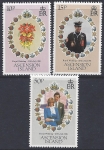 1981 Ascension Island. SG.302-4 Royal Wedding. set 3 values U/M (MNH)