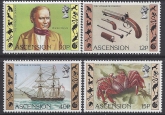 1982 Ascension Island. SG.314-7  150th Anniversary of Charles Darwins Voyage. set 4 values U/M (MNH)