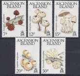 1983 Ascension Island. SG.332-6  Fungi. set 5 values U/M (MNH)