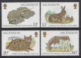 1983 Ascension Island. SG.345-8  Introduced Species. set 4 values U/M (MNH)