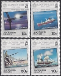 1984 Ascension Island. SG.359-62  250th Anniversary of Lloyds List. set 4 values U/M (MNH)