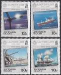 1984 Ascension Island. SG.359-62  250th Anniversary of Lloyds List. set 4 values U/M (MNH)