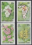 1985 Ascension Island. SG.389-92  Wild Flowers. set 4 values U/M (MNH)