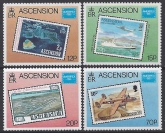 1986 Ascension Island. SG.402-5 Ameripex 86 International Stamp Exhibition  set 4 values U/M (MNH)