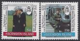 1986 Ascension Island. SG.407-8  Royal Wedding.  set 2 values U/M (MNH)