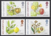 1987 Ascension Island.  SG.424-7 Edible Bush Fruits set 4 values U/M (MNH)