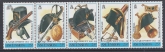 1990 Ascension Island. SG.512-6 Royal Navy Equipment 1815-20 set 5 values U/M (MNH)