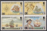 1992 Ascension Island. SG.574-7 500th Anniv. of Discovery of America by Columbus. set 4 values U/M (MNH)
