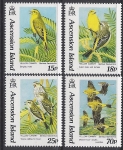 1993 Ascension Island. SG.591-4 Yellow Canary  set 4 values U/M (MNH)