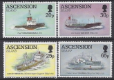 1994 Ascension Island. SG.629-32 Civilian Ships used inFalklands Liberation. set 4 values U/M (MNH)