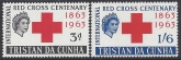 1964 Tristan Da Cunha.  SG.69-70  Red Cross Centenary. set 2 values U/M (MNH)