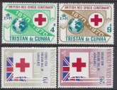1970 Tristan Da Cunha. SG.129-32  Centenary of British Red Cross. set 4 values U/M (MNH)