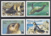 2004 Tristan Da Cunha. SG.800-3 Endangered Species - Subantarctic Fur Seal. set 4 values U/M (MNH)