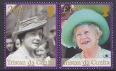 2002 Tristan Da Cunha. SG.749-50 Queen Elizabeth The Queen Mother's Commemoration.  set 2 values U/M (MNH)