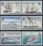 2001 Tristan Da Cunha. SG.725-30  Royal Navy Connections with Tristan Da Cunha. set 6 values U/M (MNH)