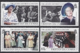 1999 Tristan Da Cunha. SG.657-60 Queen Mother's Century. set 4 values U/M (MNH)