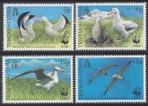 1999 Tristan Da Cunha.  SG651-4  Endangered species - Wandering Albatross set 4 values U/M (MNH)