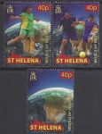 2010 St Helena.  SG.1132-4  World Cup Football Championships. set 3 values U/M (MNH)