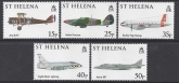 2008 St Helena. SG.1047-51  90th Anniversary of Royal Airforce. set 5 values U/M (MNH)