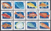 2008 St Helena. SG.1058-69  Fish.  set 12 values U/M (MNH)