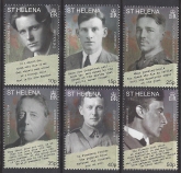 2008 St Helena. SG.1077-82  90th Anniversary of End of World War 1. set 6 values U/M (MNH)