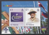 2007 St Helena. MS.1036  Centenary of Scouting. mini sheet. U/M (MNH)