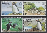1974 Tristan Da Cunha. SG.188-91 Rockhopper Penguins. set 4 values U/M (MNH)