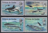 1975 Tristan Da Cunha. SG.200-3 Whales. set 4 values U/M (MNH)