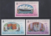 1977 Tristan Da Cunha. SG.212-4 Silver Jubilee set 3 values U/M (MNH)