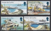 1996 Tristan Da Cunha. SG.598-601 Constuction of New Harbour. set 4 values U/M (MNH)
