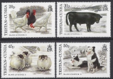 1997 Tristan Da Cunha. SG.620-3 Island Livestock  (2nd series) set 4 U/M (MNH)