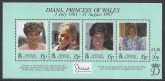 1998 Tristan Da Cunha. MS.637 Diana Princess of Wales Commemoration Sheet. U/M (MNH)