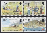 1995 Tristan Da Cunha. SG.580-3  50th Anniversary of The End of The Second World War.  set 4 values U/M (MNH)