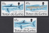 1994 Tristan Da Cunha. SG.569-71  Sharks. set 3 values U/M (MNH)