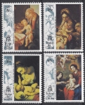 1993 Tristan Da Cunha. SG.549-52 Christmas Religious Paintings. set 4 values U/M (MNH)