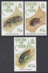 1993 Tristan Da Cunha. SG.539-41  Insects set 3 values U/M (MNH)