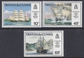 1992 Tristan Da Cunha. SG.535-7  Centenary of the Wreck of Barque Italia. set 3 values U/M (MNH)