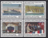 1990 Tristan Da Cunha. SG.500-3  Maiden Voyage of St Helena II. set 4 values . U/M (MNH)