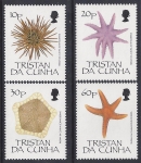 1990 Tristan Da Cunha. SG.494-7 Echinoderms. set 4 values U/M (MNH)