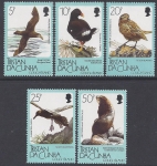 1989 Tristan Da Cunha. SG.473-7  Fauna of Gough Island. set 5 values U/M (MNH)